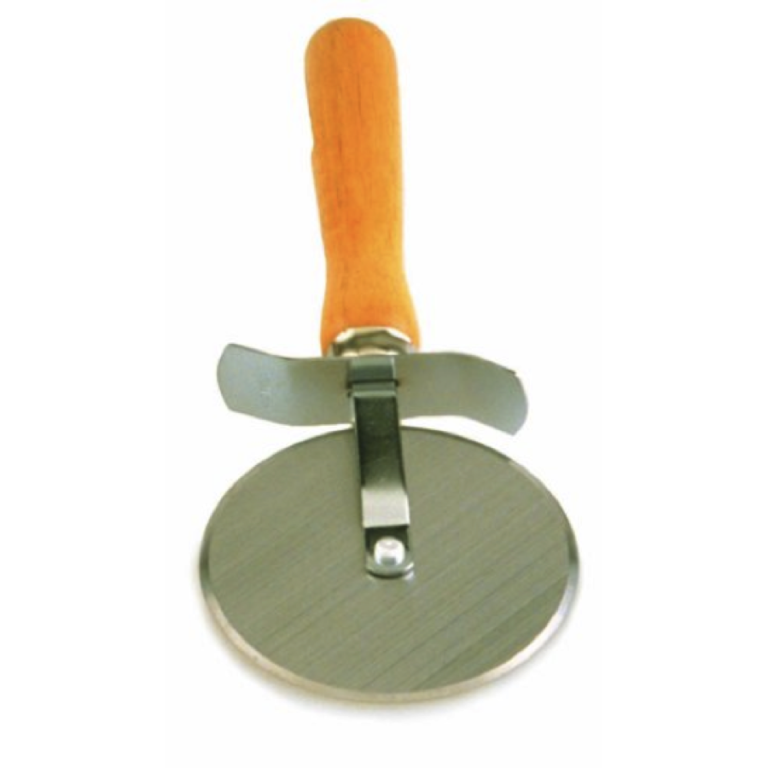 CRESTWARE 4" WOOD HANDLE PIZZA CUTTER