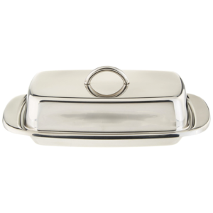 Double Covered Butter Container Norpro Stainless Steel Double Covered Butter Dish - Holds 2 Sticks Of Butter Or Cream Cheese Stainless Steel Covered Butter Dish Double Butter Keeper