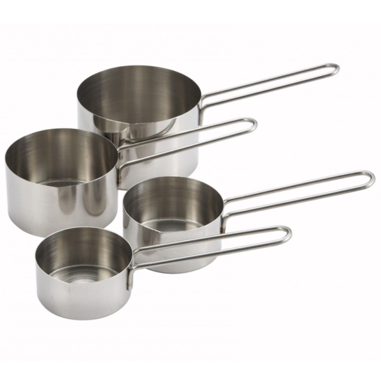 WINCO DELUXE STAINLESS STEEL MEASURING CUP SET