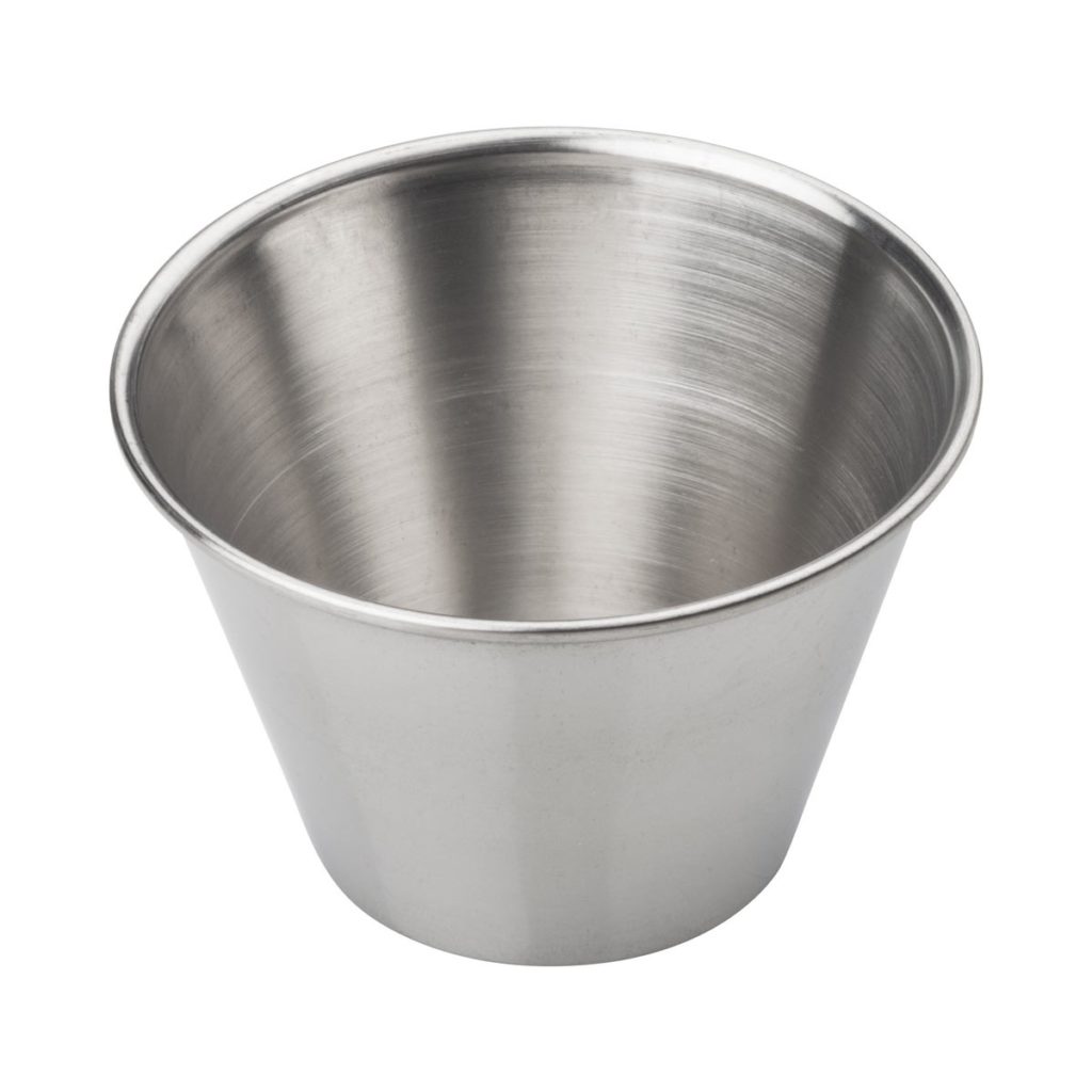 4 OZ STAINLESS STEEL CONDIMENT CUP Rush's Kitchen