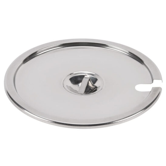 11 QT STAINLESS STEEL NOTCHED COVER