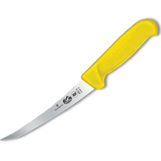 6" YELLOW CURVED BONING KNIFE