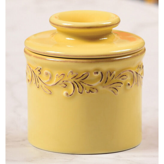 golden butter bell crock